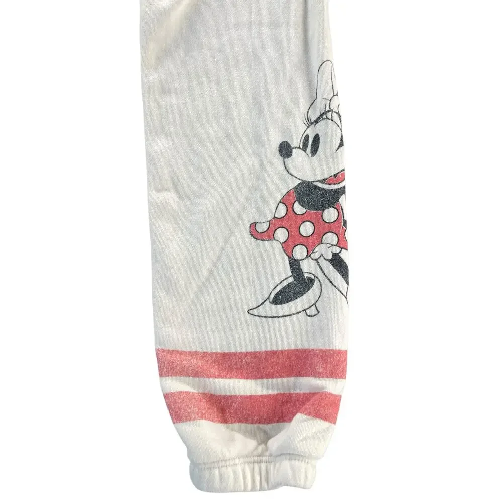 Gap Kids Girls White Mickey Minnie Mouse Graphic Sweatpants Youth Size Medium